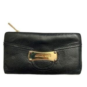 Michael kors black leather wallet